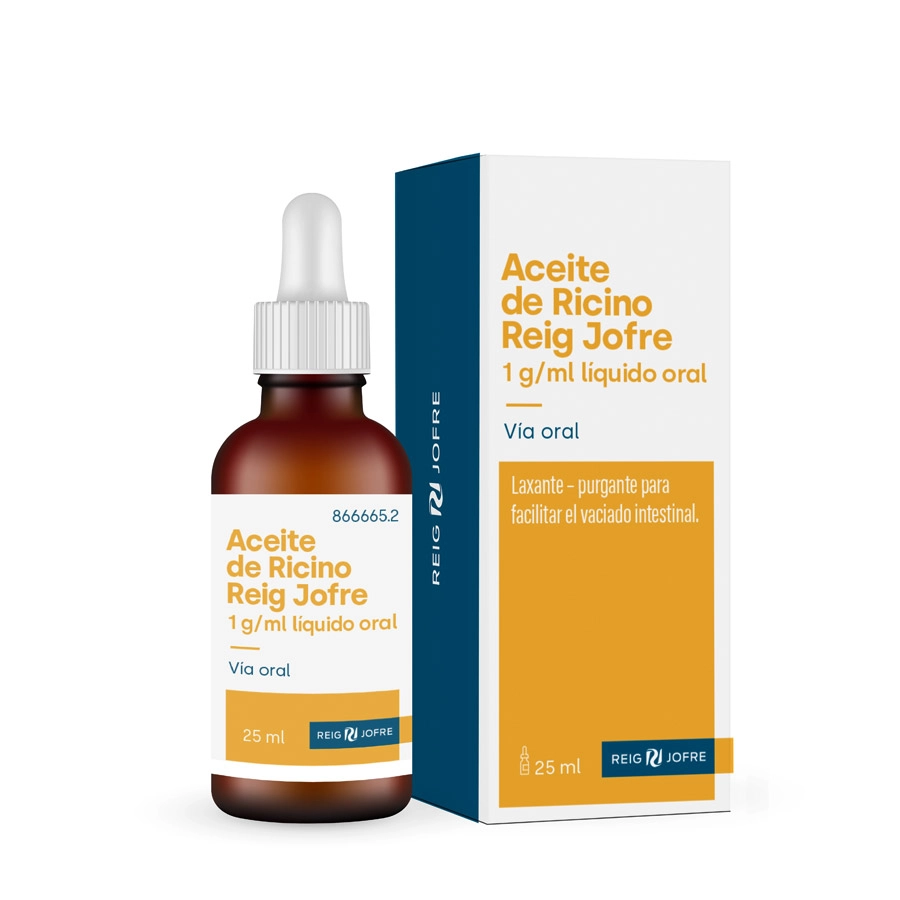 ACEITE DE RICINO REIG JOFRE 1 G/ML LIQUIDO ORAL 1 FRASCO 25 ML