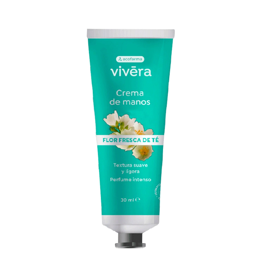 ACOFARMA VIVERA CREMA DE MANOS  1 ENVASE 30 ML AROMA FLOR FRESCA DE TE