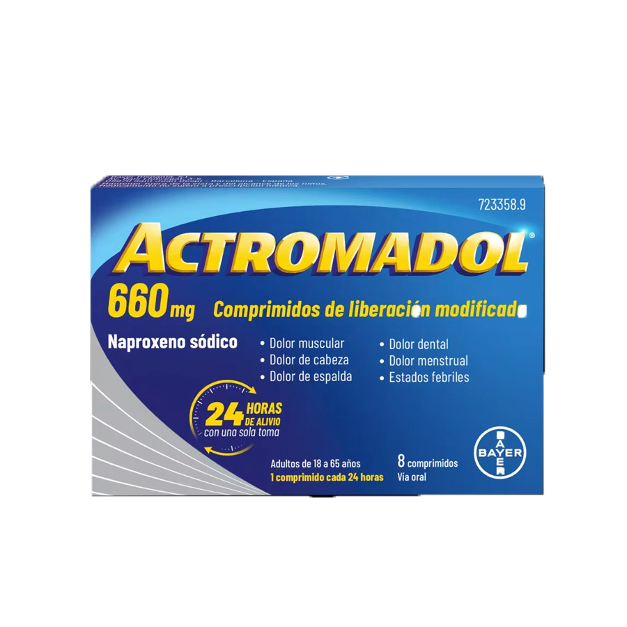 ACTROMADOL 660 MG 8 COMPRIMIDOS LIBERACION MODIFICADA