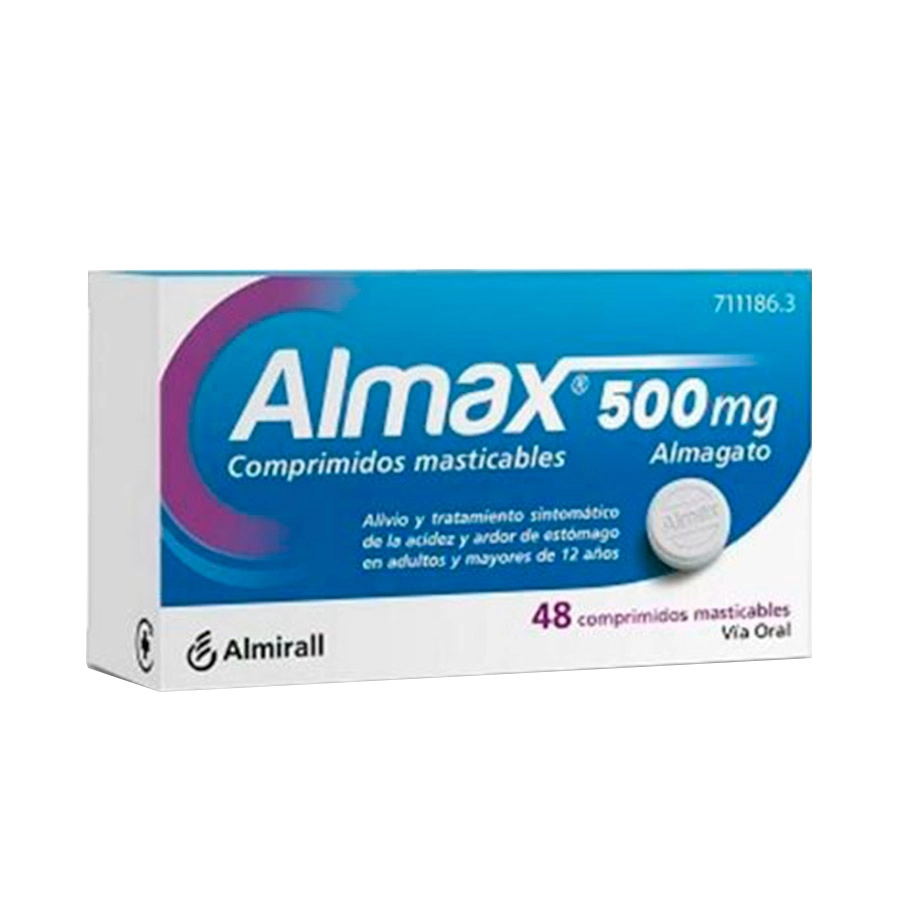 ALMAX 500 MG 48 COMPRIMIDOS MASTICABLES