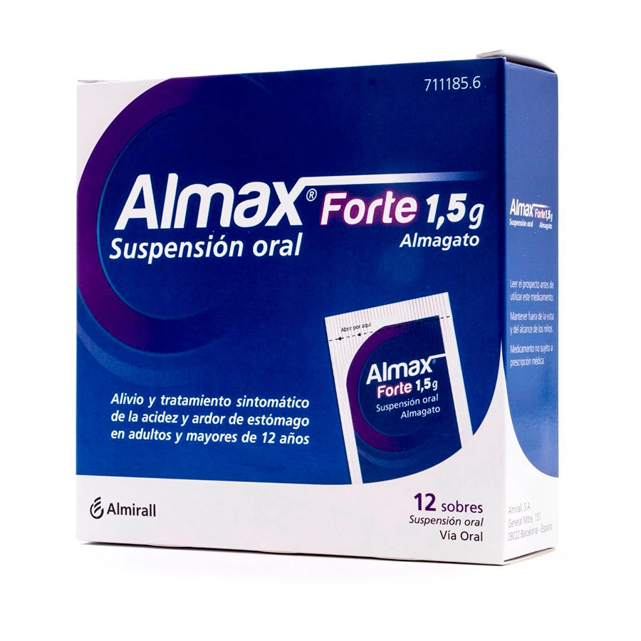 ALMAX FORTE 1,5 G 12 SOBRES SUSPENSION ORAL