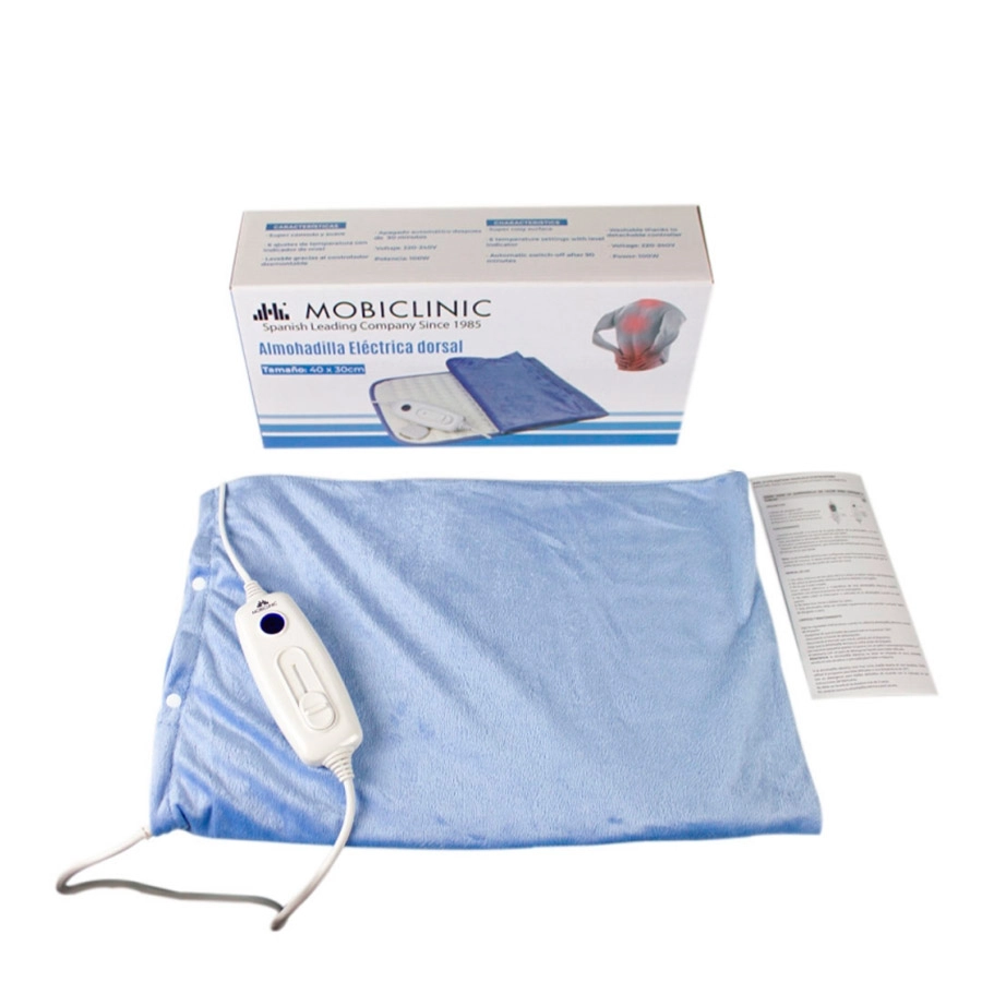 ALMOHADILLA ELECTRICA 40X30 CON FUNDA AZUL MOBICLINIC