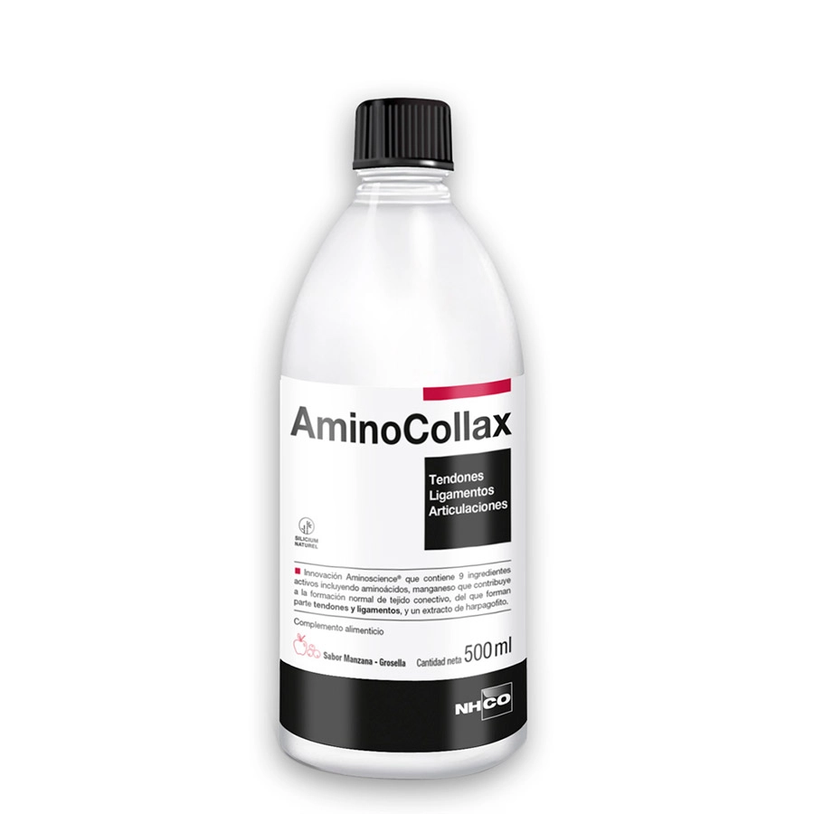 AMINOCOLLAX  1 BOTELLA 500 ML SABOR MANZANA GROSELLA NHCO