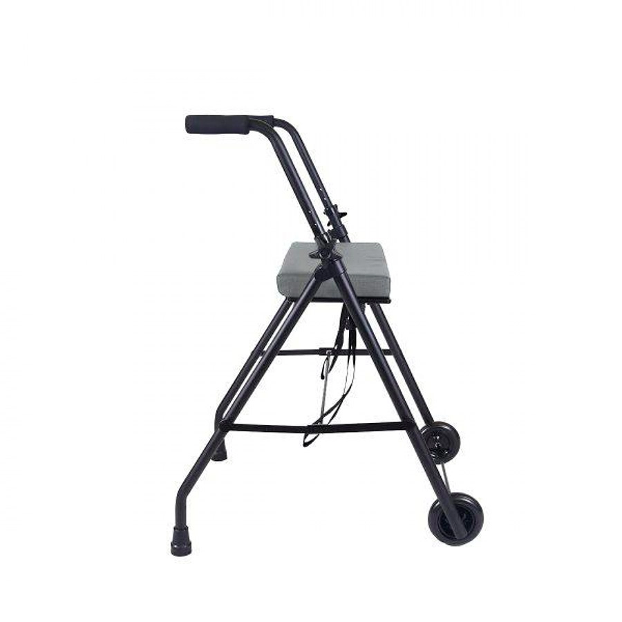 ANDADOR KMINA COMFORT CON ASIENTO 2 RUEDAS GRIS
