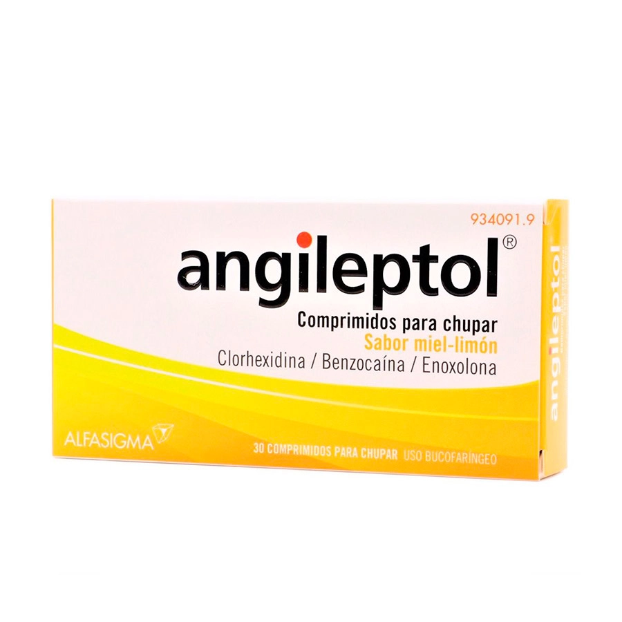 ANGILEPTOL 30 COMPRIMIDOS PARA CHUPAR (SABOR MIEL-LIMON)