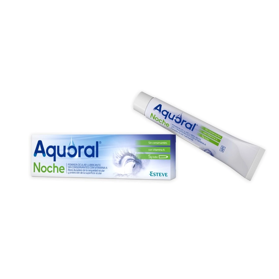 AQUORAL NOCHE POMADA OCULAR LUBRICANTE ESTERIL 1 TUBO 5 G