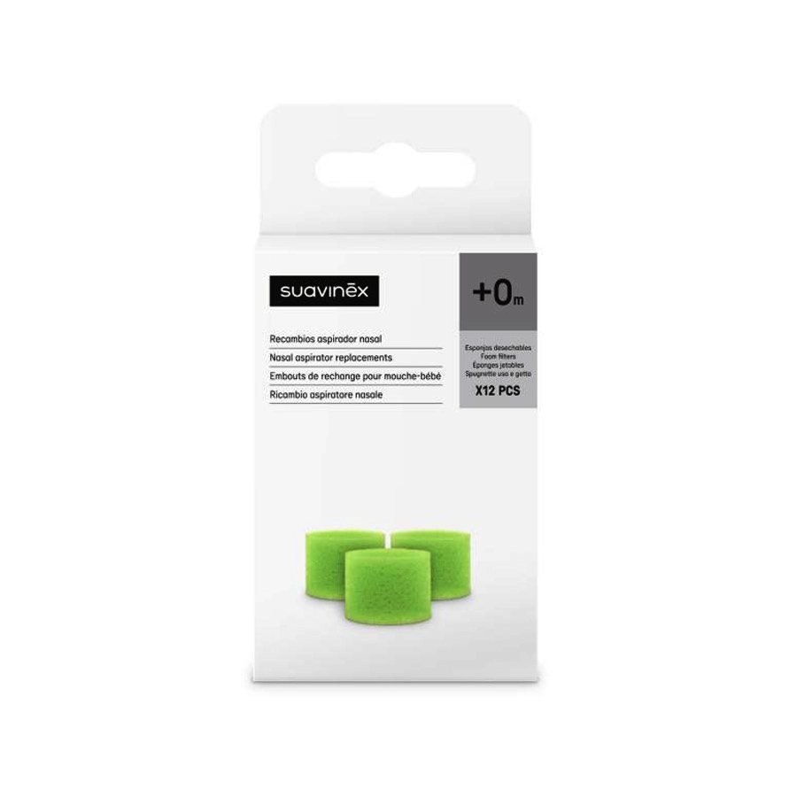 ASPIRADOR NASAL SUAVINEX 12 FILTROS DESECHABLES RECAMBIOS