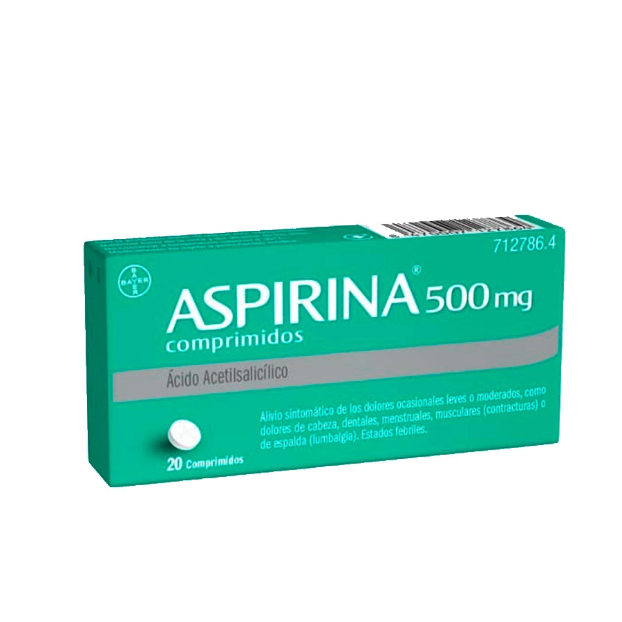 ASPIRINA 500 MG 20 COMPRIMIDOS