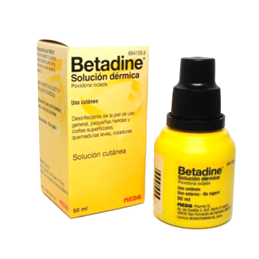 BETADINE 100 MG/ML SOLUCION CUTANEA 1 FRASCO 50 ML