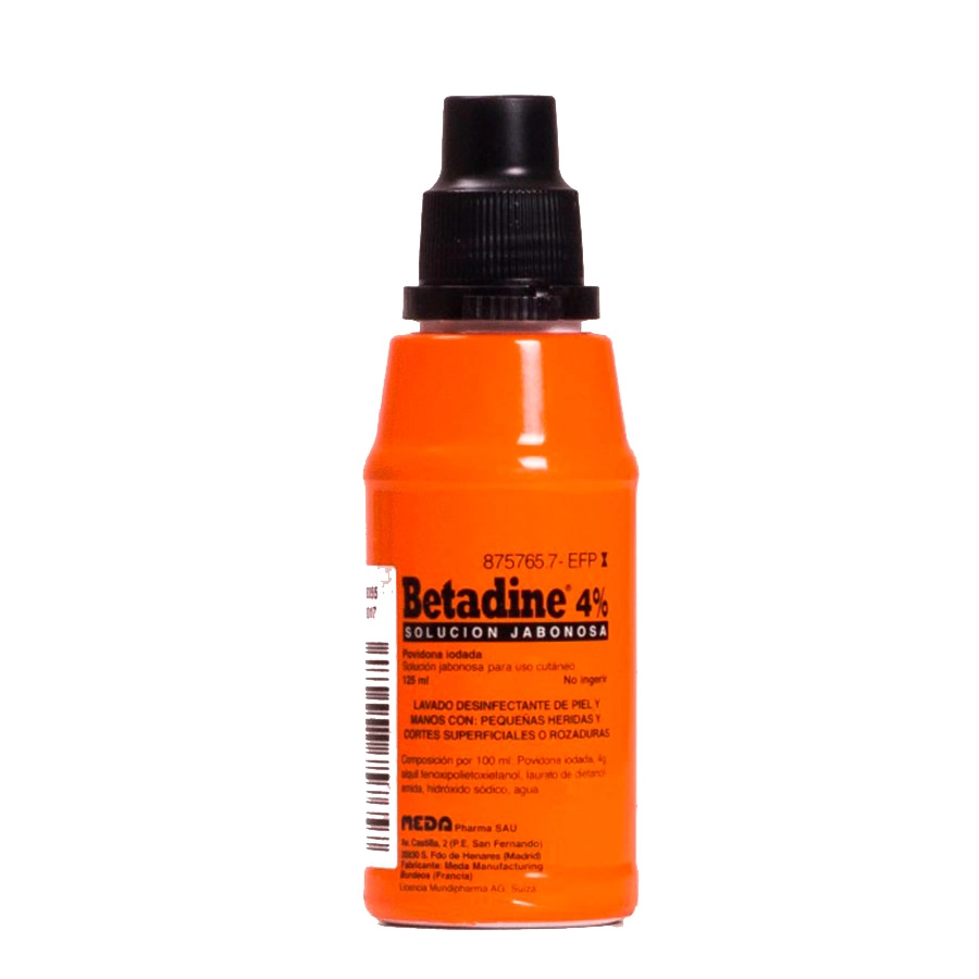 BETADINE JABONOSO 40 MG/ML SOLUCION CUTANEA 1 FRASCO 125 ML