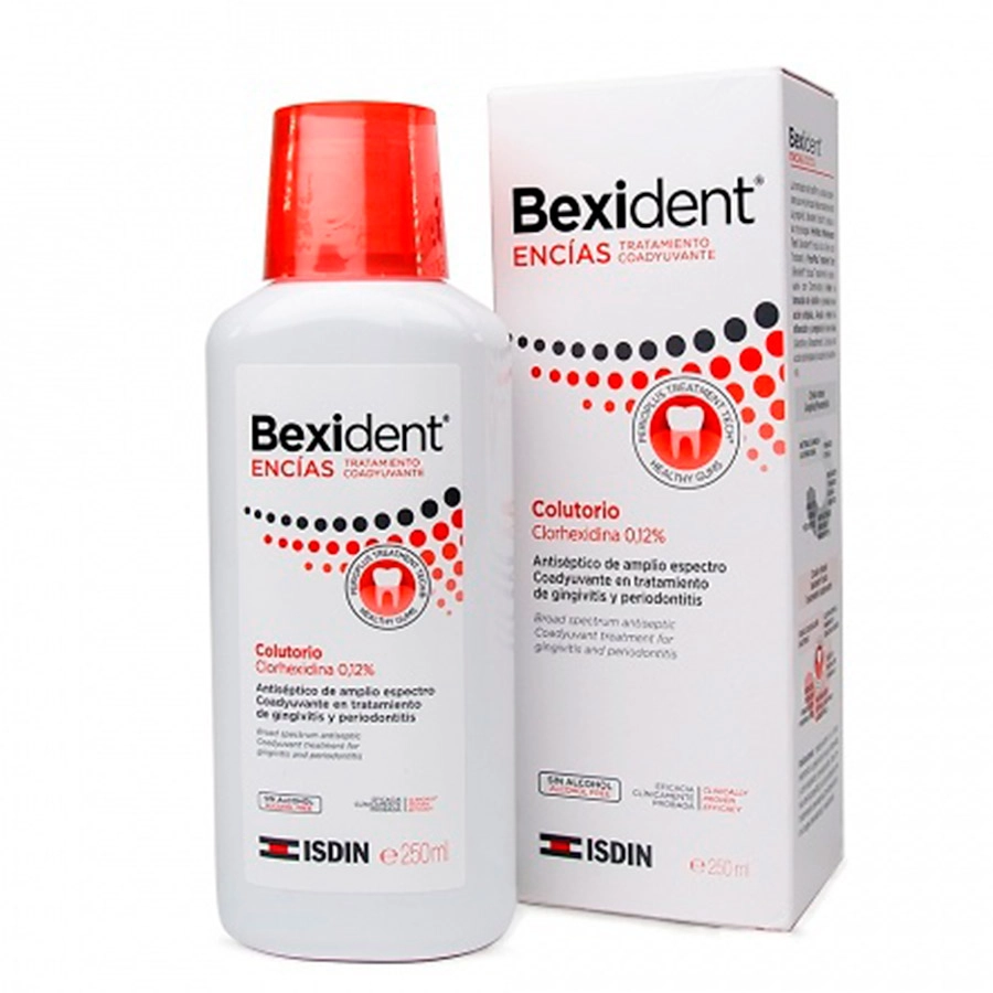 ISDIN BEXIDENT TRATAMIENTO COADYUVANTE COLUTORIO MUCOADHESIVO CLORHEXIDINA 0,12% 1 ENVASE 500 ML