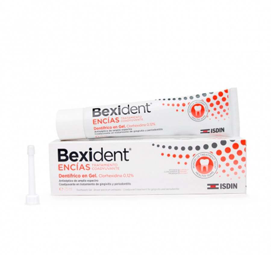 ISDIN BEXIDENT CLORHEXIDINA 0,12% TRATAMIENTO COADYUVANTE DENTIFRICO EN GEL MUCOADHESIVO  1 TUBO