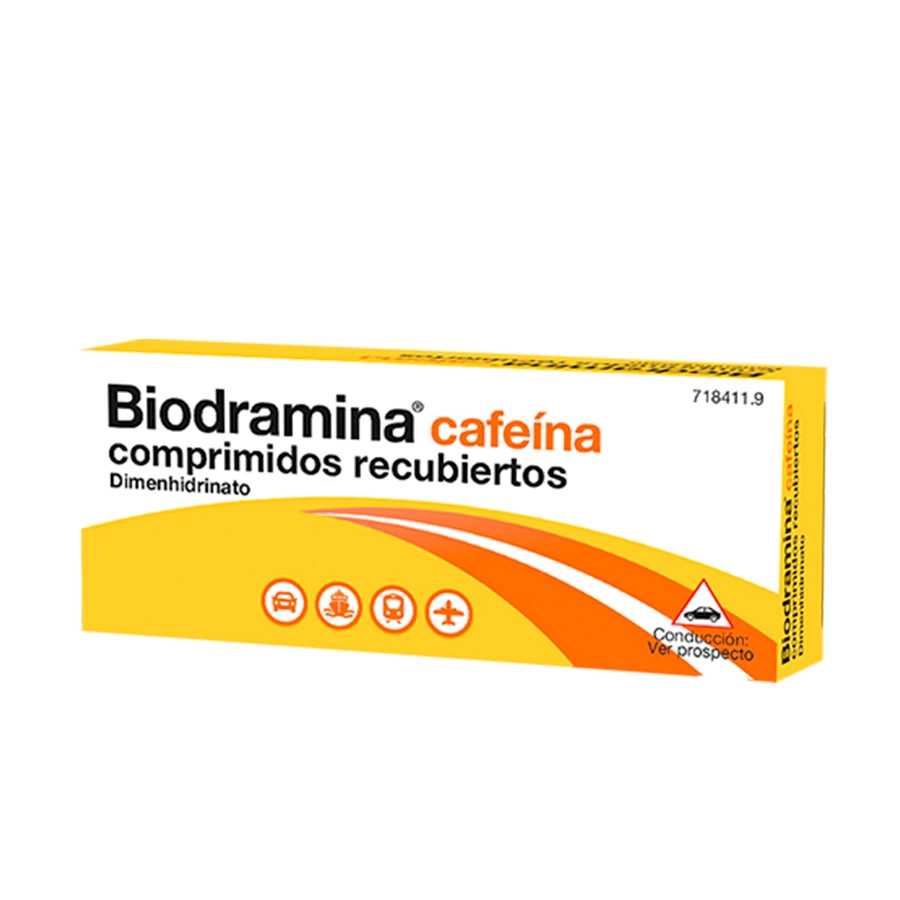 BIODRAMINA CAFEINA 4 COMPRIMIDOS RECUBIERTOS