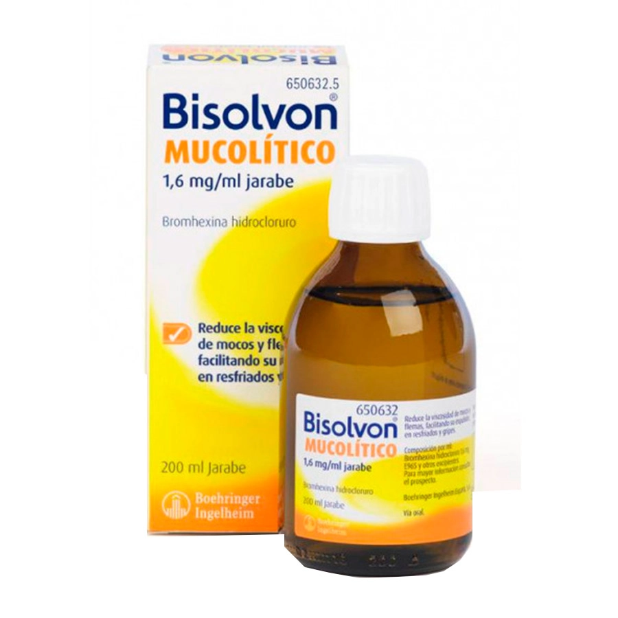BISOLVON MUCOLITICO 1,6 MG/ML JARABE 1 FRASCO 200 ML