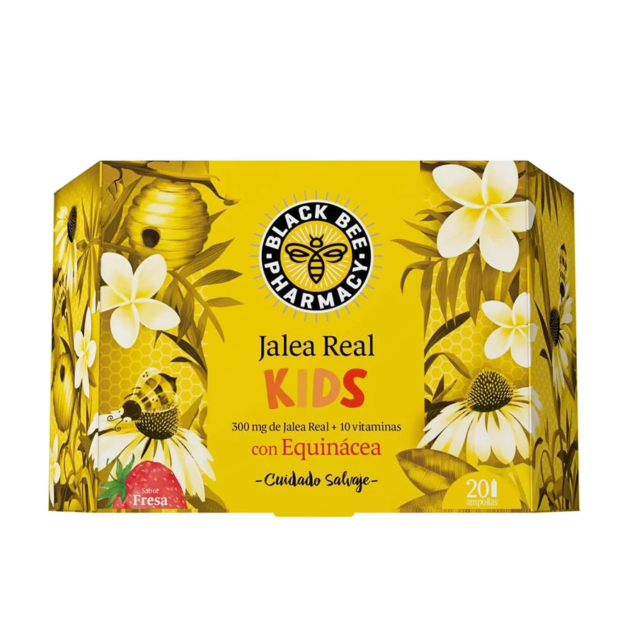 BLACK BEE PHARMACY JALEA INMUNO KIDS  20 VIALES 10 ML