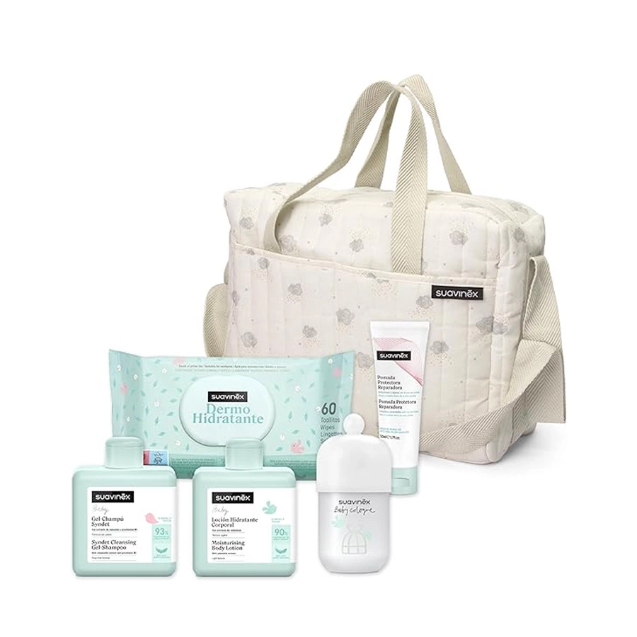 BOLSO PASEO  PACK COSMETICA PEDIATRICA COLOR BEIGE SUAVINEX