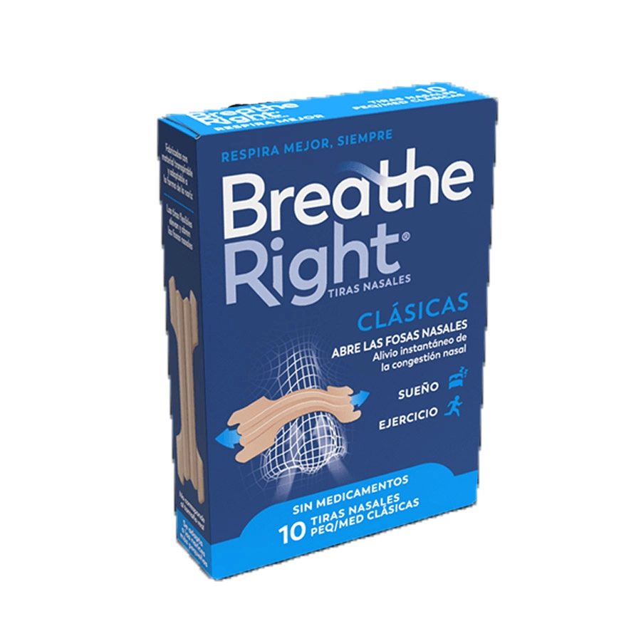 BREATHE RIGHT CLASICAS TIRA ADH NASAL 10 UNIDADES