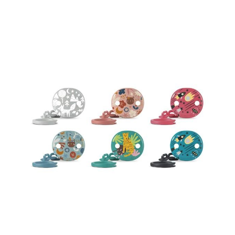 BROCHE CON CADENA SUAVINEX DECORADO