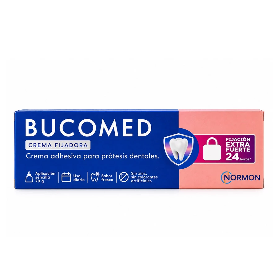 BUCOMED CREMA FIJADORA NORMON 70 GRAMOS