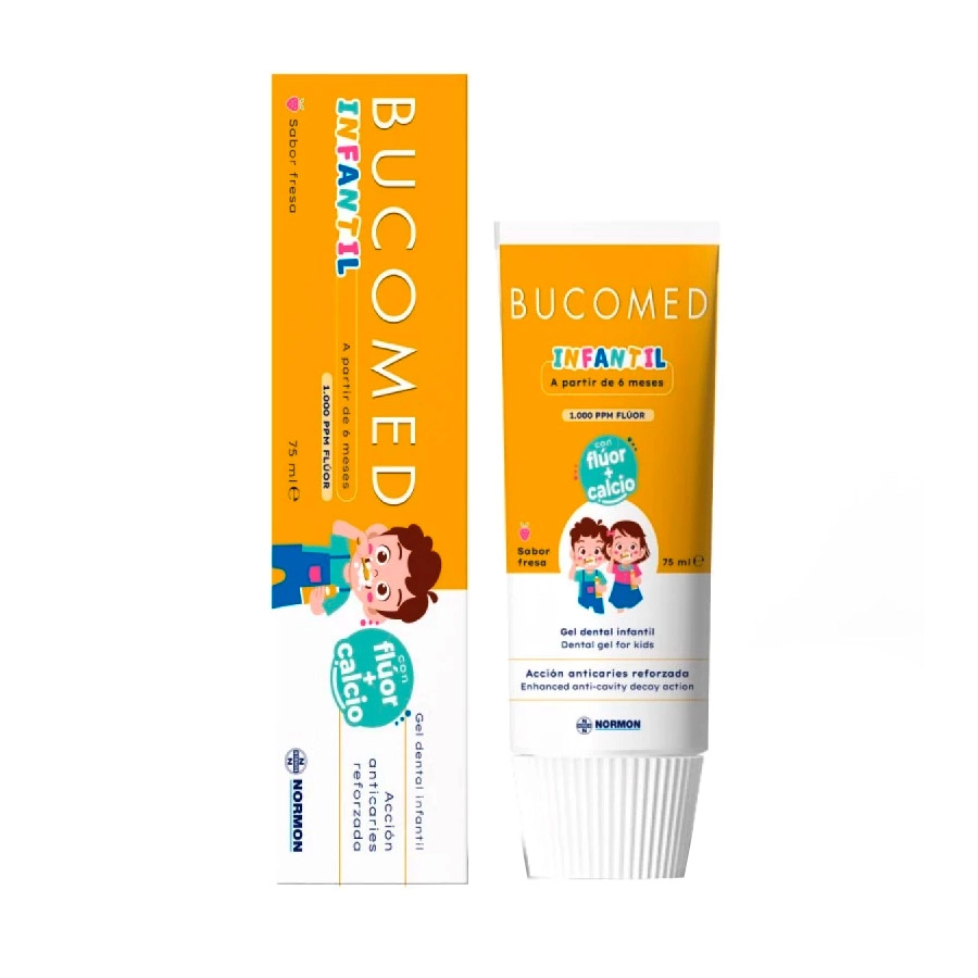 BUCOMED GEL DENTAL INFANTIL  1 TUBO 75 ML SABOR FRESA