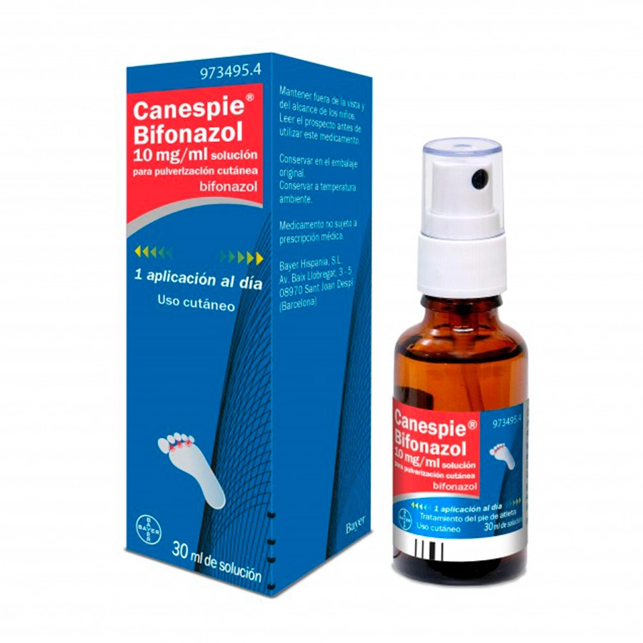 CANESPIE BIFONAZOL 10 MG/ML SOLUCION PARA PULVERIZACION CUTANEA 1 FRASCO 30 ML