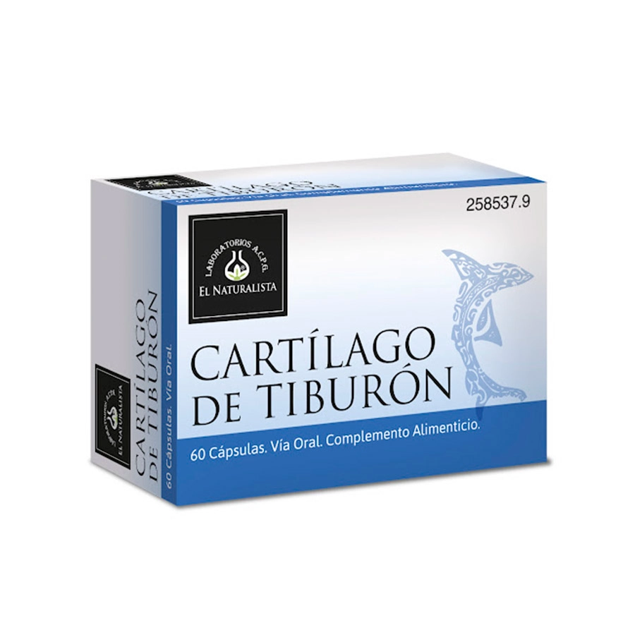 CARTILAGO DE TIBURON EL NATURALISTA  60 CAPSULAS