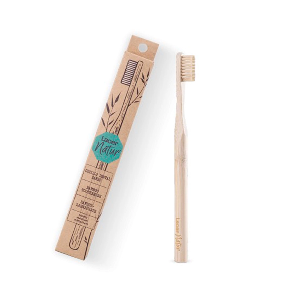 CEPILLO DENTAL ADULTO LACER NATUR BAMBU MEDIO 1 UNIDAD