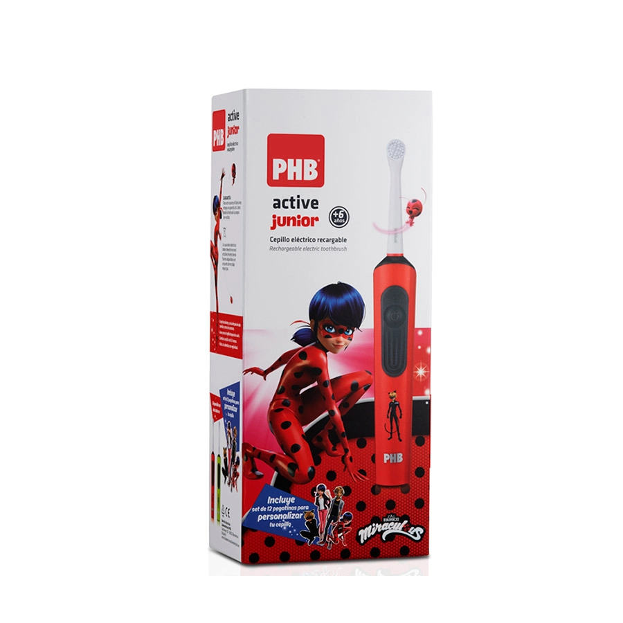 CEPILLO DENTAL ELECTRICO PHB ACTIVE JUNIOR ROJO