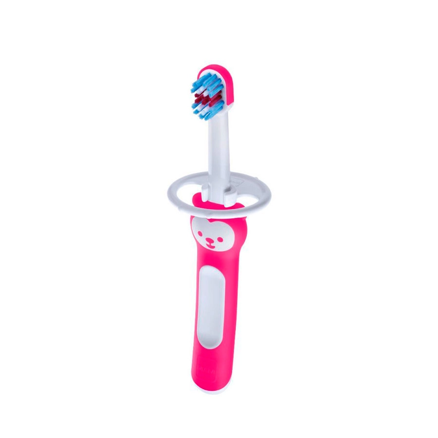 CEPILLO DENTAL INFANTIL APRENDIZAJE TRAINING BRUSH + 5 MESES 1 UNIDAD COLOR ROSA