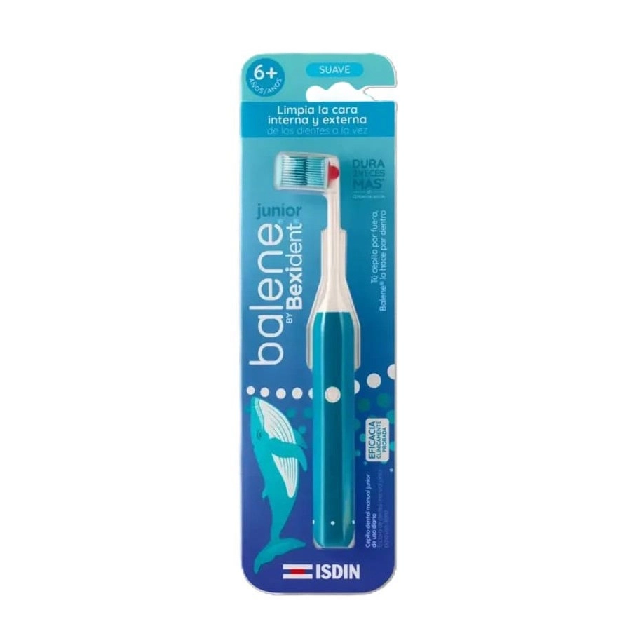 CEPILLO DENTAL JUNIOR BALENE BY BEXIDENT 1 UNIDAD DUREZA SUAVE COLOR AZUL