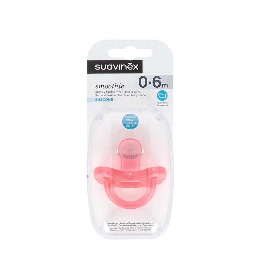 CHUPETE SILICONA ANATOMICO SUAVINEX TODOSILICONA 0 - 6 MESES 1 UNIDAD