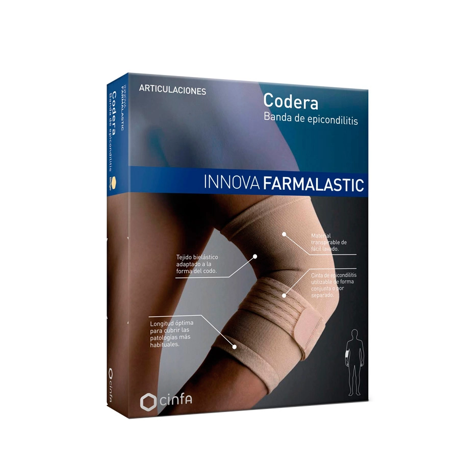 CODERA BANDA EPICONDILITIS FARMALASTIC COMPRESSION TECH 1 UNIDAD TALLA PEQUEÑA