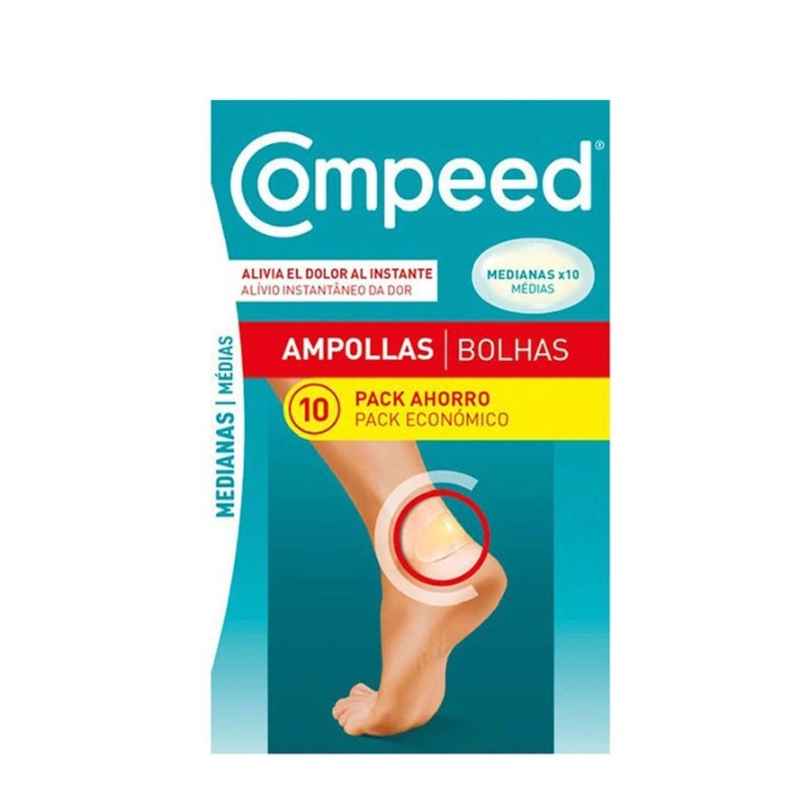 COMPEED AMPOLLAS  TALLA MEDIANA 10 UNIDADES PACK AHORRO