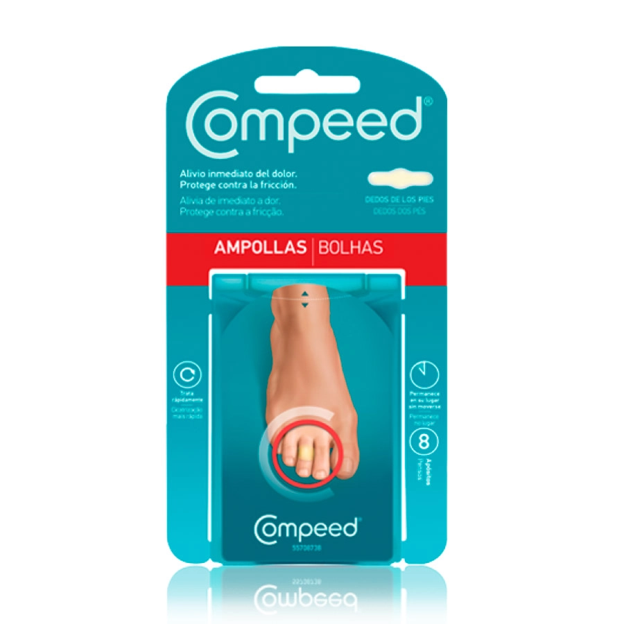COMPEED AMPOLLAS HIDROCOLOIDE DEDOS PIES 8 UNIDADES