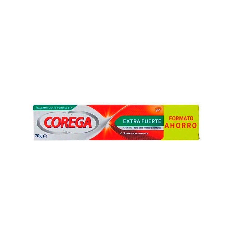 COREGA CREMA EXTRA FUERTE ADHESIVO PROTESIS DENTAL 1 TUBO 70 G SABOR MENTA