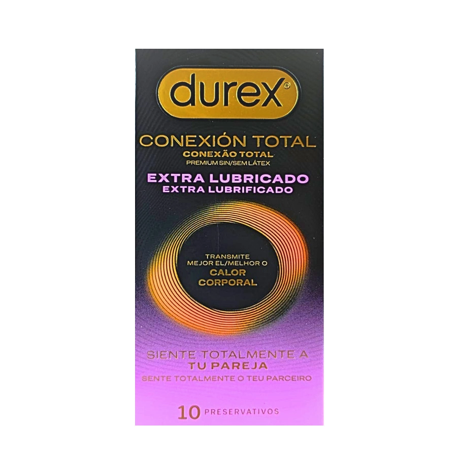 DUREX CONEXION TOTAL EXTRA LUBRICADO DUREX 10 UNIDADES