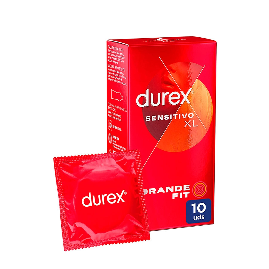 DUREX SENSITIVO XL PRESERVATIVOS 10 UNIDADES