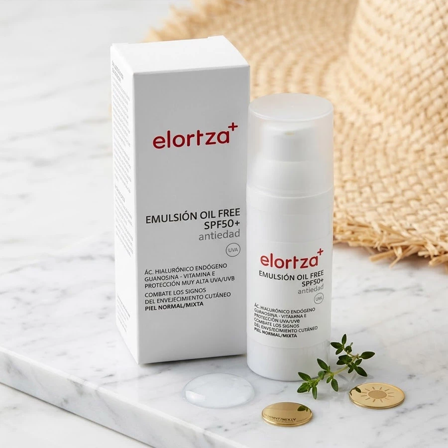 EMULSION ANTIEDAD SPF 50+ OIL FREE ELORTZA BOTIKA