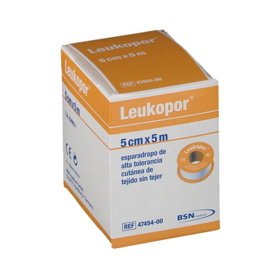 ESPARADRAPO HIPOALERGICO LEUKOPOR PAPEL 1 UNIDAD 5 M X 5 CM