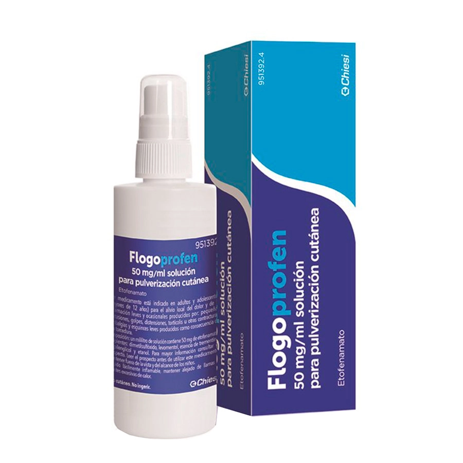 FLOGOPROFEN 50 MG/ML SOLUCION PARA PULVERIZACION CUTANEA 1 FRASCO 100 ML
