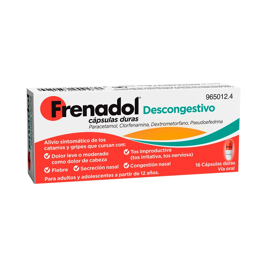 FRENADOL DESCONGESTIVO 16 CAPSULAS