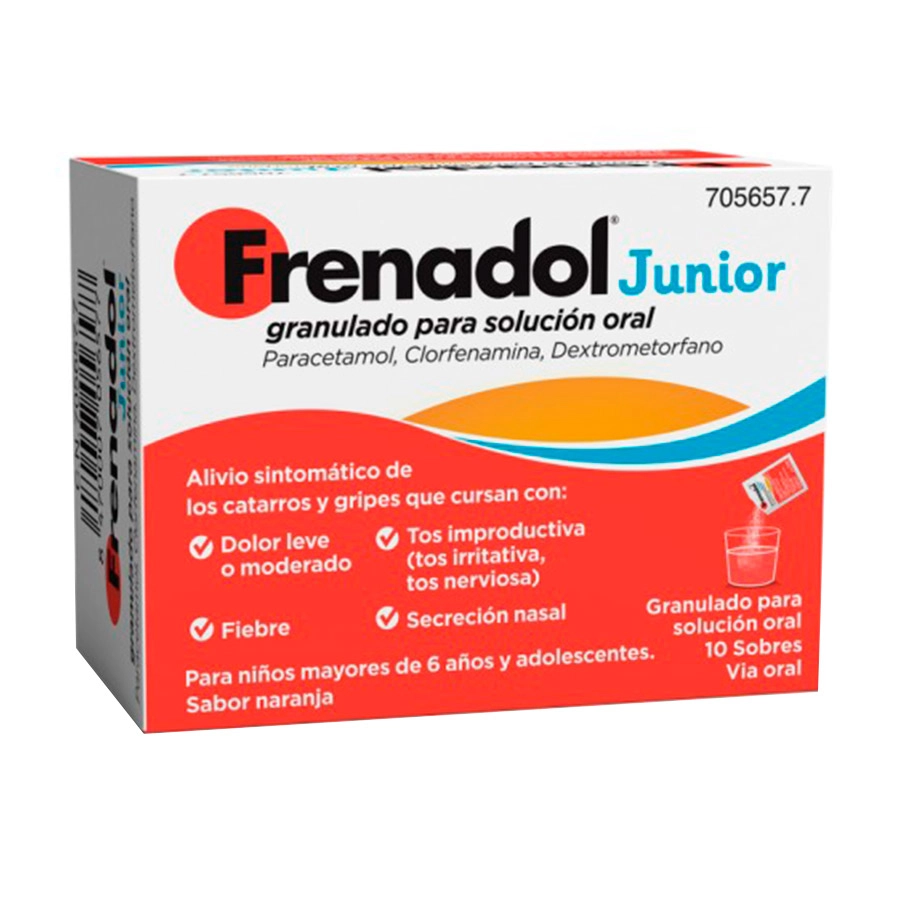 FRENADOL JUNIOR 10 SOBRES GRANULADO PARA SOLUCION ORAL
