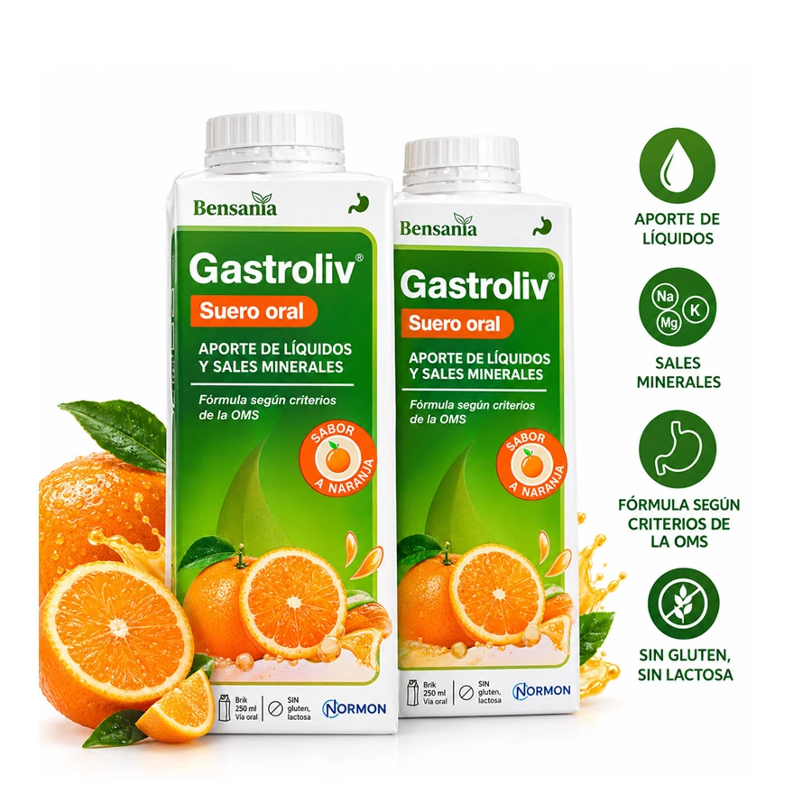 GASTROLIV SUERO ORAL  2 BRIKS 250 ML SABOR NARANJA