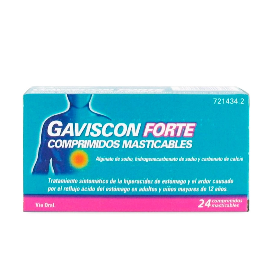 GAVISCON FORTE 24 COMPRIMIDOS MASTICABLES