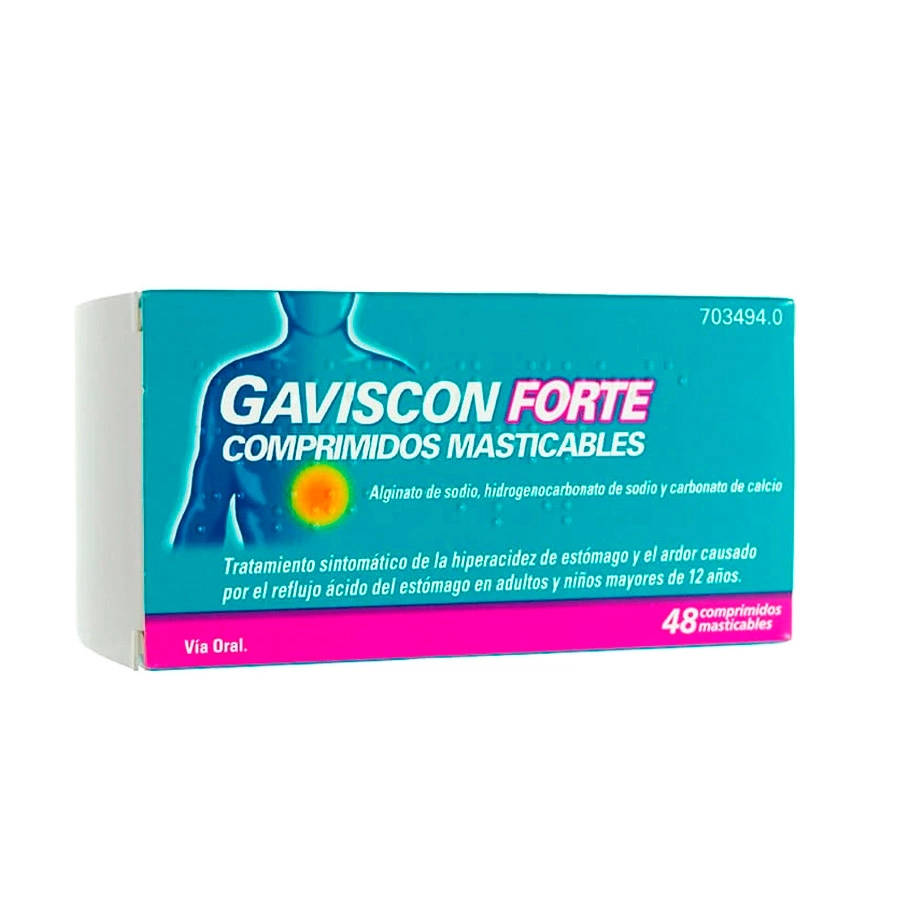 GAVISCON FORTE 48 COMPRIMIDOS MASTICABLES