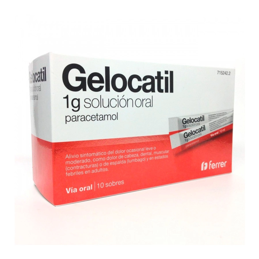 GELOCATIL 1 G 10 SOBRES SOLUCION ORAL