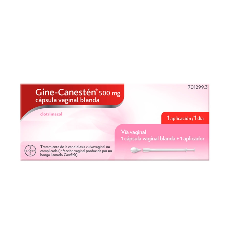 GINE-CANESTEN 500 MG 1 CAPSULA VAGINAL BLANDA
