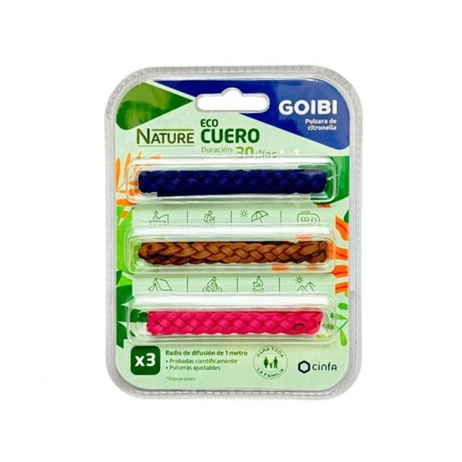 GOIBI PULSERAS CITRONELLA ECO CUERO 30 DIAS