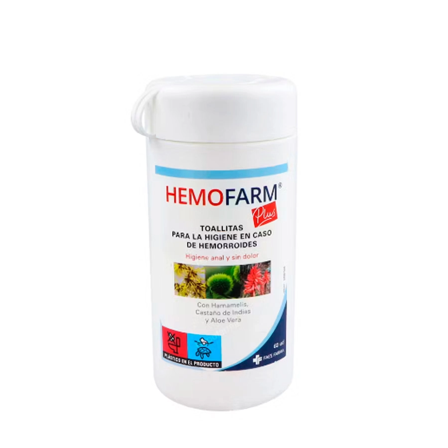 HEMOFARM PLUS TOALLITAS  1 BOTE 60 UNIDADES