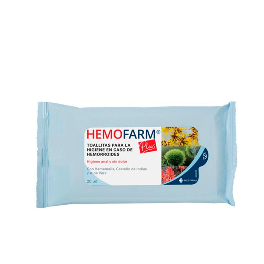 HEMOFARM PLUS TOALLITAS  1 SOBRE 20 UNIDADES